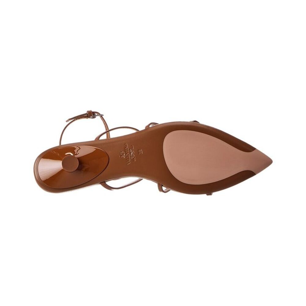 Valentino Rockstud 20 Leather Pump, Brown - Picture 4 of 5